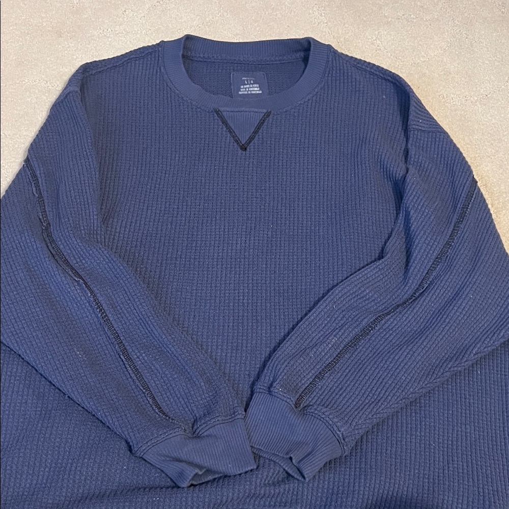 Aerie waffle Crewneck Sweater